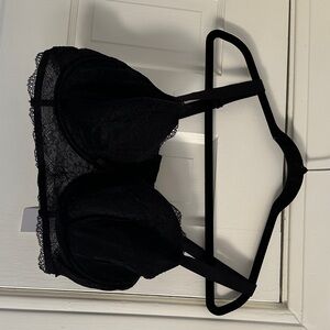 Freya Black Lace Underwire Bra 38DDD